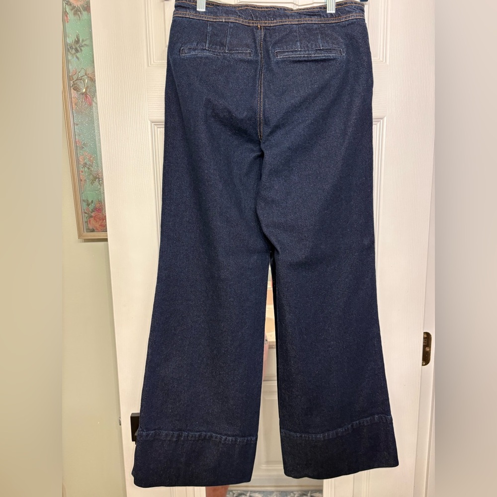 crown & ivy Dark Blue Flare Jeans - Picture 4 of 5